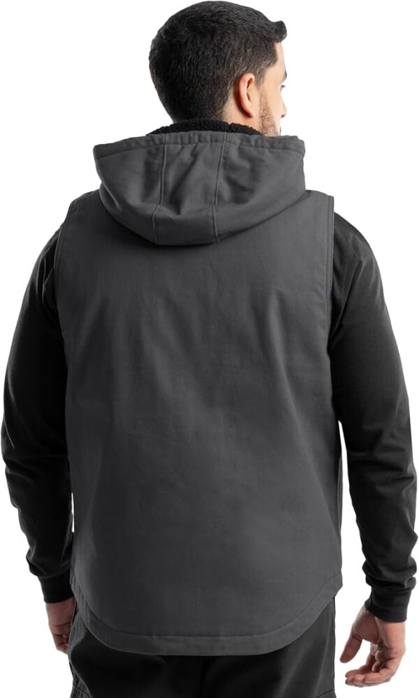 Wrangler Men's Sherpa Lined Vest with Hood - Image 3