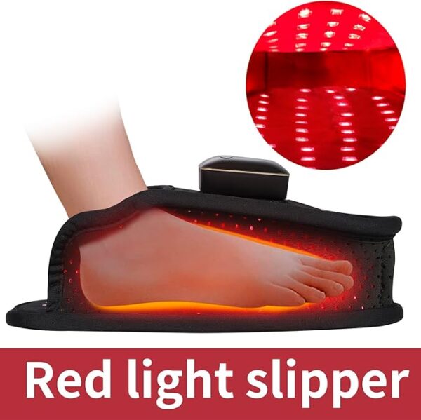DGXINJUN Cordless Red Light Therapy for Foot Slipper FDA Cleared Wireless Near Infrared Light Therapy Device for Feet Toes Instep Pain Relief Led Portable Wearable Rechargeable with 4000mAh Battery - Image 3